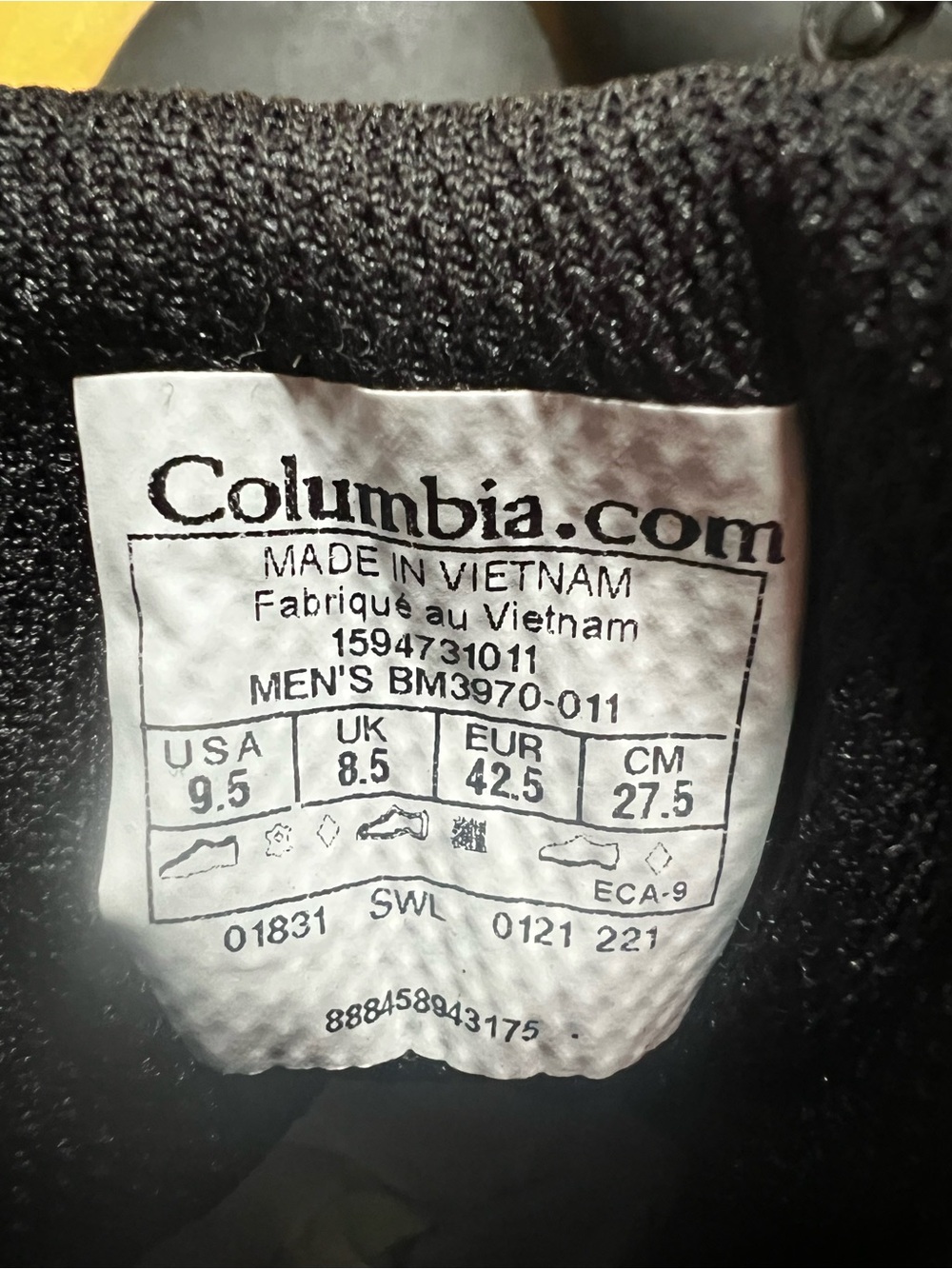 New Mens Columbia Newton Ridge Waterproof Black Hiking Sport Boot. SZ 9.5 - Picture 6 of 6